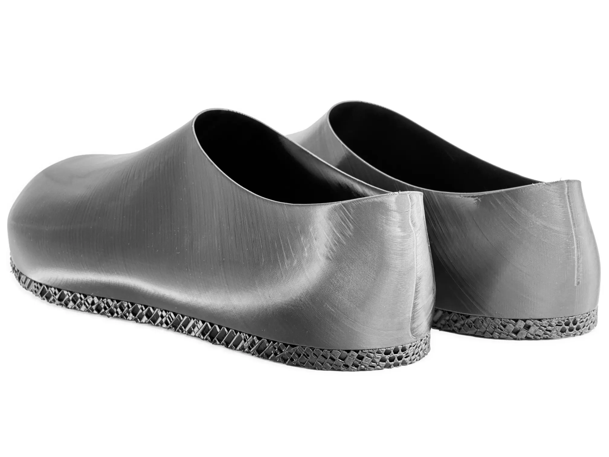 Koru 3d printed barefoot shoes spiral pattern grasshopper gcodes